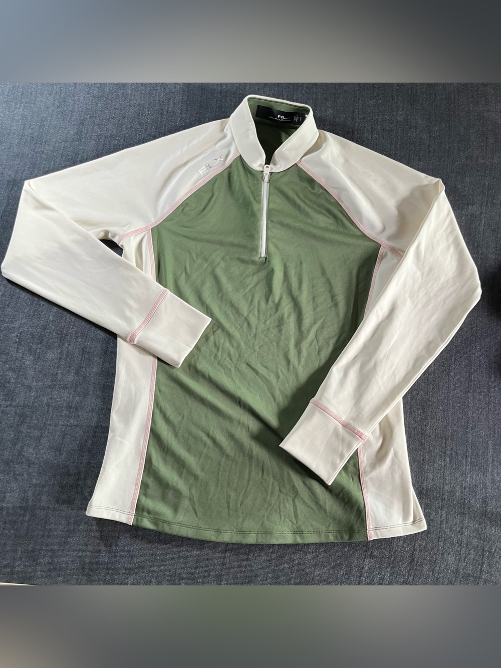 RLX Women’s Ralph Lauren Moisture Wicking Golf Tennis 1/4 Zip Size S